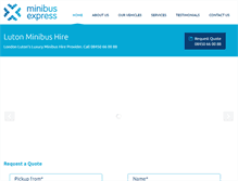 Tablet Screenshot of minibusexpress.com